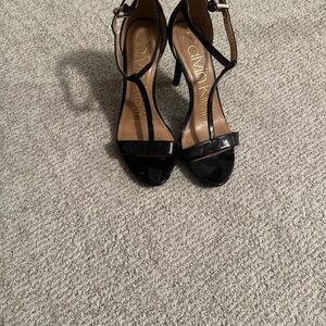 Calvin Klein Black Patent Leather Heels